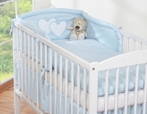 Bobono Pościel 3-cz 120x90 - Serduszka niebieskie