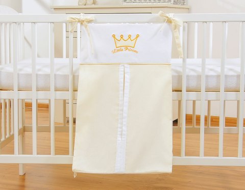 Bobono Przybornik- Torba na pampersy- Little Prince/Princess kremowe