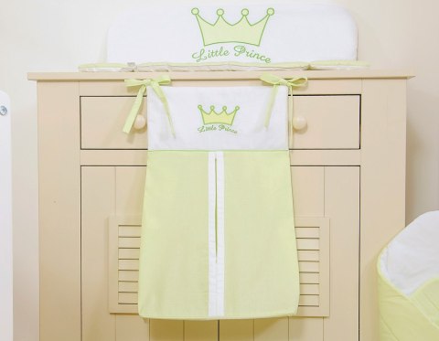 Bobono Przybornik- Torba na pampersy- Little Prince/Princess zielone