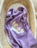 My Sweet Baby Kocyk polarowy dla niemowląt - Dobranoc fioletowe