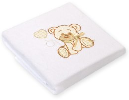 My Sweet Baby Kocyk polarowy dla niemowląt - Miś z kokardką biały