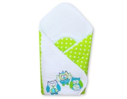 My Sweet Baby Rożek z usztywnieniem- Sowy Bigi Zibi & Adele zielone